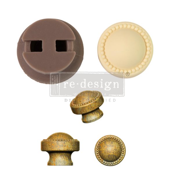 Prima Marketing Redesign 2024 Q1 Cece Knob Mould - Pearl Inlay - 1 knob set, includes hardware / silicone 655350668884